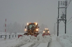 週末の大雪にご注意ください。