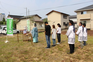 上越市内：地鎮祭！